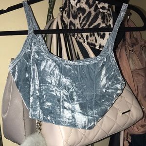 velvet crop top